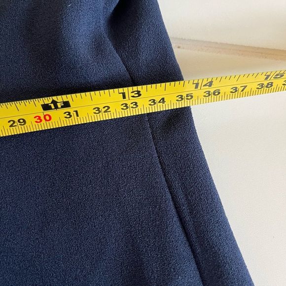 ASOS pencil dress navy and white  with tie shoulder strap size 6 - Picture 8 of 9